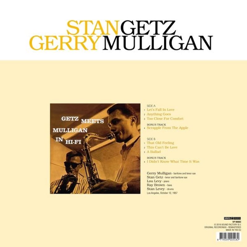 Getz Meets Mulligan In Hi-Fi