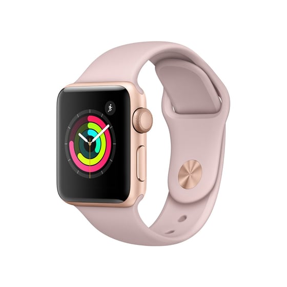 Apple Watch Series 3 38mm Aluminium Gold Sport Band Pink Sand image 0