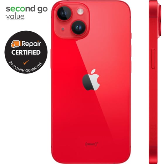 Μεταχειρισμένο Apple iPhone 14 128GB Product Red second go value Certified by iRepair image 3