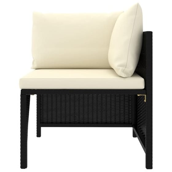 Vidaxl Σαλόνι Κήπου 6 Τεμαχίων Μαύρο Από Συνθετικό Ρατάν Με Μαξιλάρια image 4