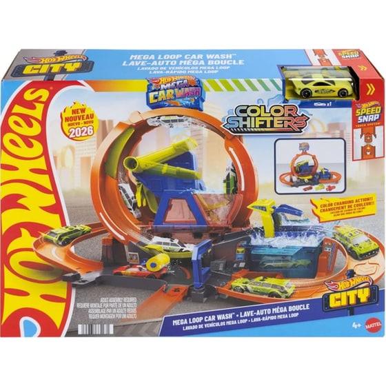 Πλυντήριο Χρωμοκεραυνών Mattel Hot Wheels με Λουπ image 0
