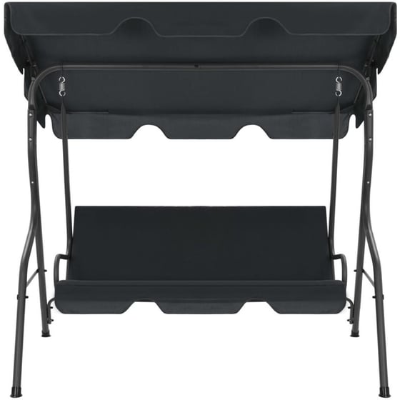 Κούνια Κήπου VidaXL με Σκίαστρο  από Χάλυβα 170x110x153 cm - Ανθρακί image 1