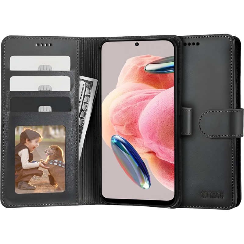 TECH-PROTECT Θήκη Xiaomi Redmi Note 12 - Tech-Protect Wallet - Μαύρο