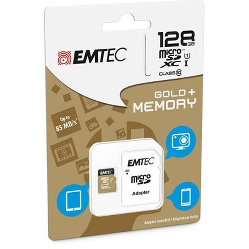 MEMORY MICRO SD EMTEC ECMSDM128GXC10GP