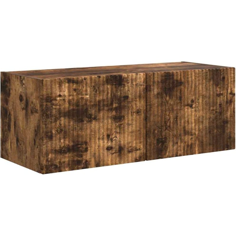 Έπιπλο Τηλεόρασης VidaXL Επιτοίχιο 78,5 x 31 x 29,5 cm - Καπνιστή Δρυς