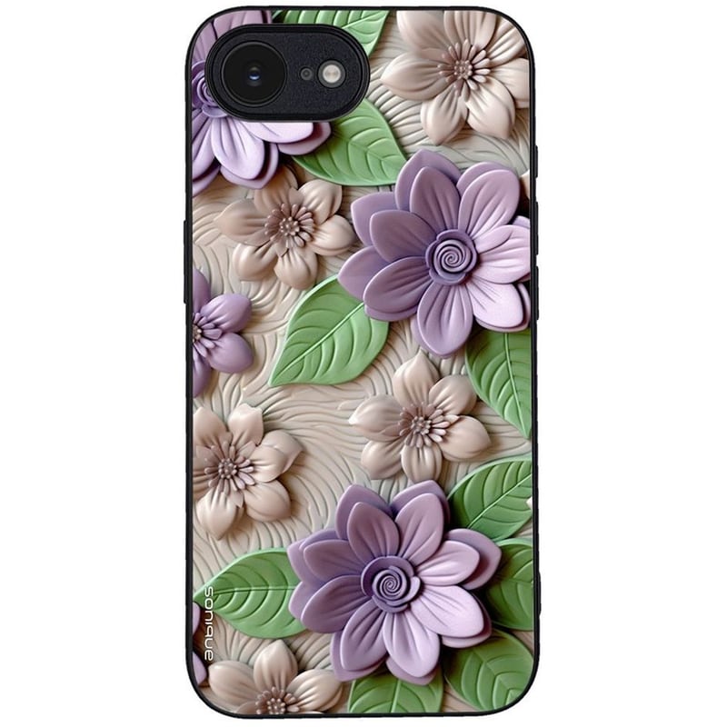 Θήκη Apple iPhone 16e - Sonique 3D Flower Series - Violet
