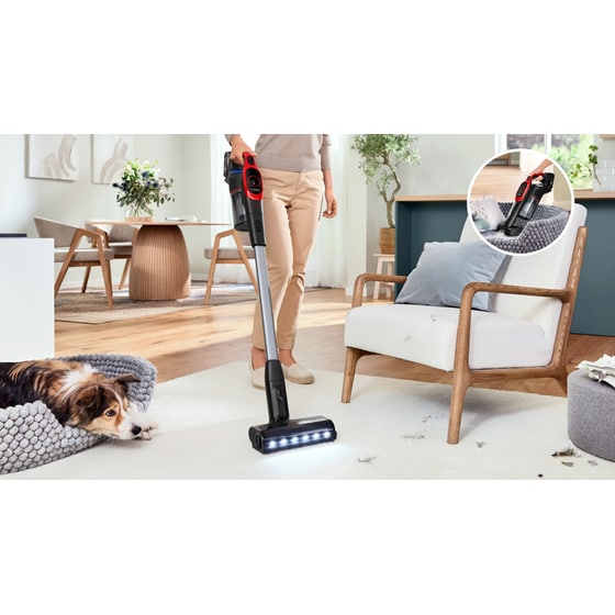 BOSCH Unlimited 9 ProAnimal BBS931PET 18 V 0.4 L Κόκκινη Σκούπα Stick image 18