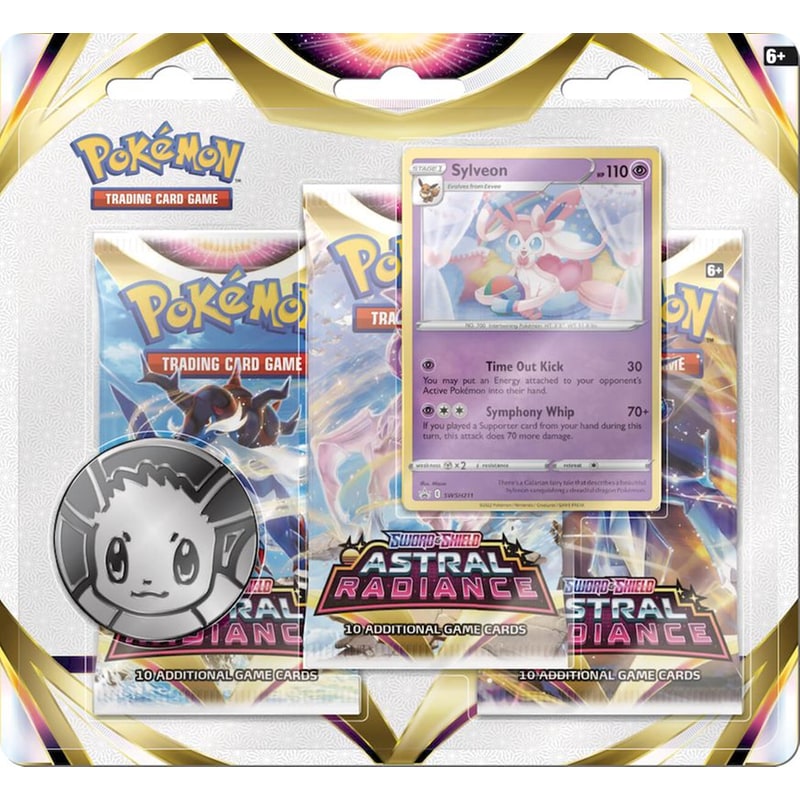 Pokémon TCG: Sword Shield – Astral Radiance 3-Booster Blister Sylveon (Pokemon USA)