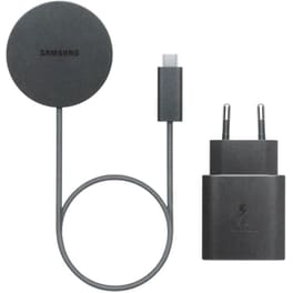 Ασύρματος Φορτιστής Samsung Magnet Wireless Charger USB-C 25W + Wired Charger 45W - Dark Gray
