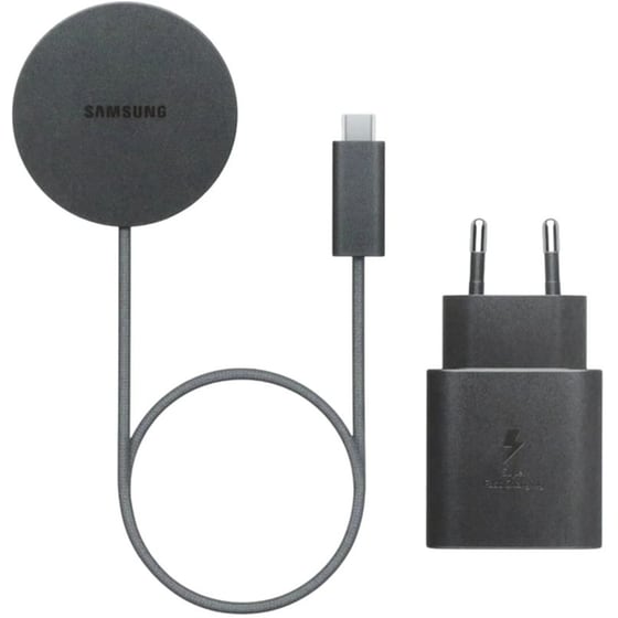 Ασύρματος Φορτιστής Samsung Magnet Wireless Charger USB-C 25W + Wired Charger 45W - Dark Gray image 0