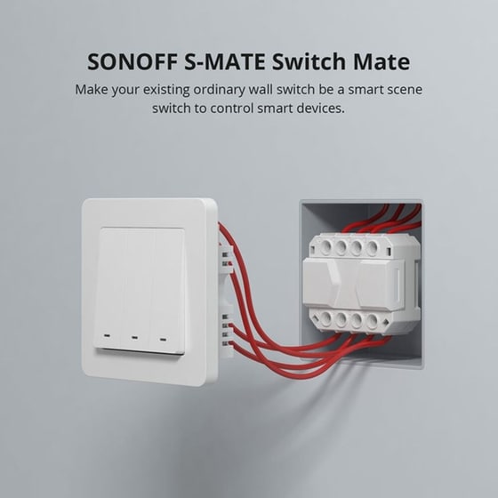 Sonoff Ενδιάμεσος Διακόπτης S-MATE Smart. bluetooth image 2