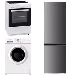 Σετ Κουζίνα Κεραμική  OMNYS CWH-65 & Ψυγειοκαταψύκτης 3233NX & Πλυντήριο Ρούχων WNM-7WH25BAS