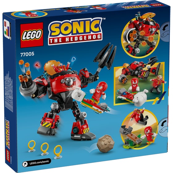 LEGO® Sonic the Hedgehog™ Knuckles vs. Dr. Eggman Egg Crusher Mech (77005) image 1