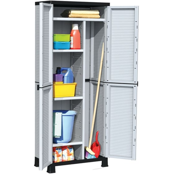 Ντουλαπα Bormann Bpc7000 Δίφυλλη Πλαστικη 68x38x171 cm - Λευκό image 0