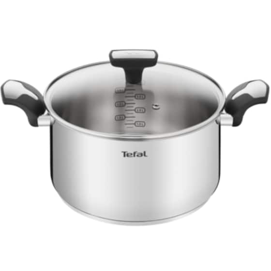 Κατσαρόλα Βαθιά TEFAL EMOTION E30146 από Ανοξείδωτο Ατσάλι 24 cm / 5.2 L Inox image 0