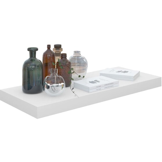 Ράφια Τοίχου VidaXL από MDF 60x23.5x3.8 cm 4 Τμχ - Λευκό image 6