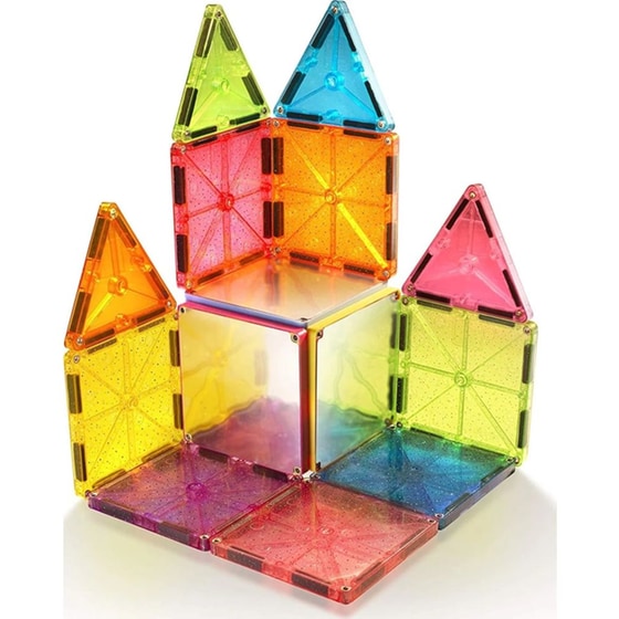 Magna Tiles Stardust Μαγνητικό Παιχνίδι 15 κομματιών image 2