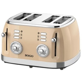 SOGO TOS-SS-5475 4 Θέσεων 1500W Μπεζ Φρυγανιέρα