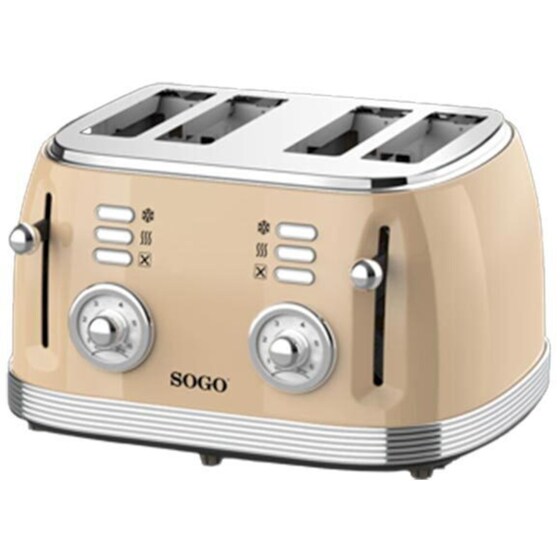 SOGO TOS-SS-5475 4 Θέσεων 1500W Μπεζ Φρυγανιέρα image 0