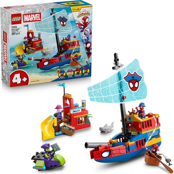 LEGO® Marvel Spidey And His Amazing Friends Πειρατικό Πλοίο Ομάδας Σπάιντι (11208) image 6