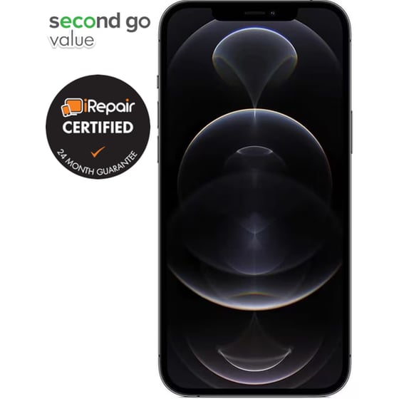 Μεταχειρισμένο Apple iPhone 12 Pro Max 128GB Graphite second go value Certified by iRepair image 2