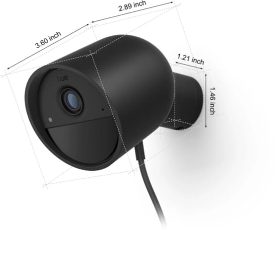 Ενσύρματη IP Camera Philips Hue Secure Full HD με Απομακρυσμένη Προβολή - Μαύρο image 3