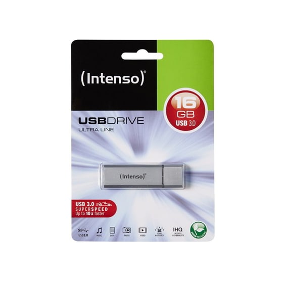 Intenso Ultra Line 16GB USB 3.0 Stick Ασημί image 2