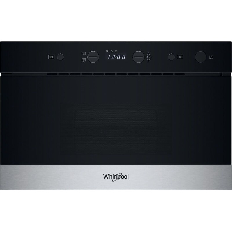 WHIRLPOOL WMN571BX με Grill 22 Lt Inox Εντοιχιζόμενος Φούρνος Μικροκυμάτων