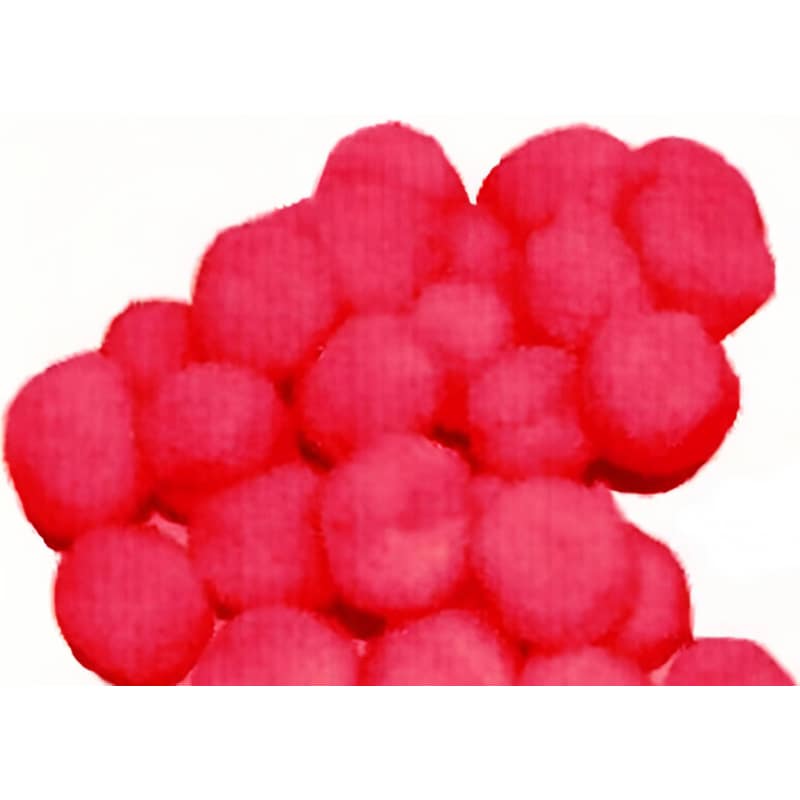 ANHUI TIANHUI INDUSTRIAL & TRADING CO., LTD Πομ Πομ Anhui Tianhui 1 cm. Κόκκινο (100 Τεμάχια)