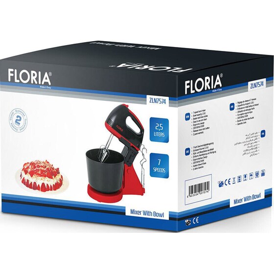 ZILAN ZLN7574 150 W με Περιστρεφόμενο Κάδο Μαύρο Μίξερ Χειρός image 4