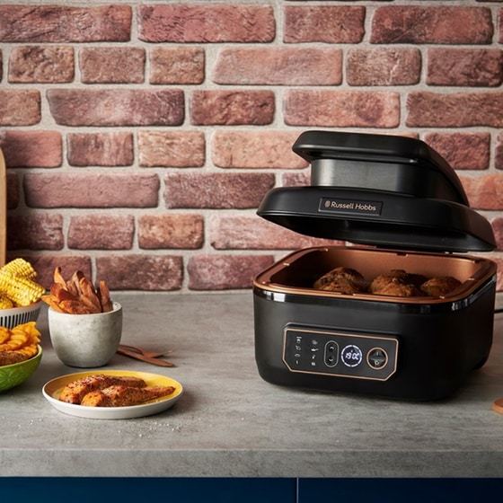 RUSSELL HOBBS 26520-56 SATISFRY AIR με Grill 1750W 5.5 L Μαύρη Φριτέζα Αέρος image 1