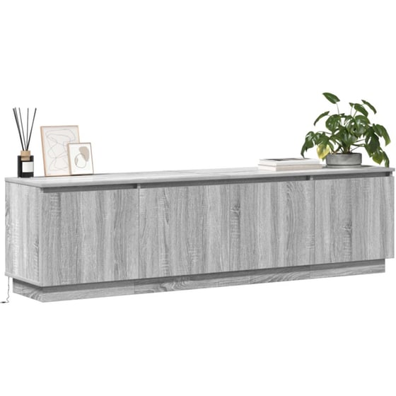 Έπιπλο Τηλεόρασης VidaXL με LED 180 x 38 x 49 cm - Γκρι Sonoma image 2