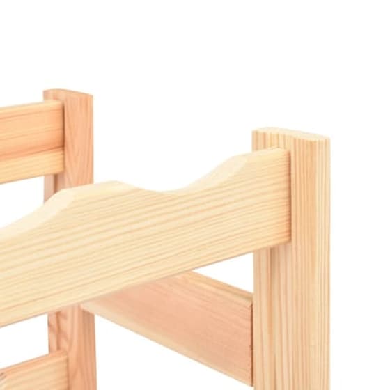 Ραφιέρα/Σταντ Κρασιών Vidaxl Από Μασίφ Ξύλο Πεύκου Για 20 Φιάλες - Φυσικό Χρώμα Ξύλου image 4