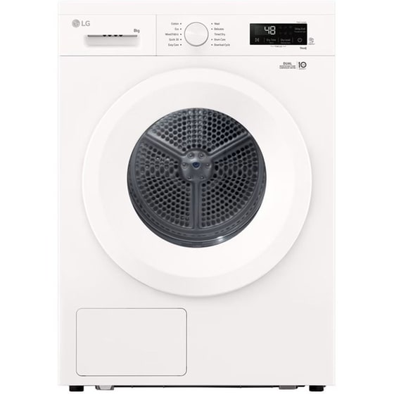 LG RHX1008NWB 8 kg με Αντλία Θερμότητας Λευκό Στεγνωτήριο Ρούχων image 0
