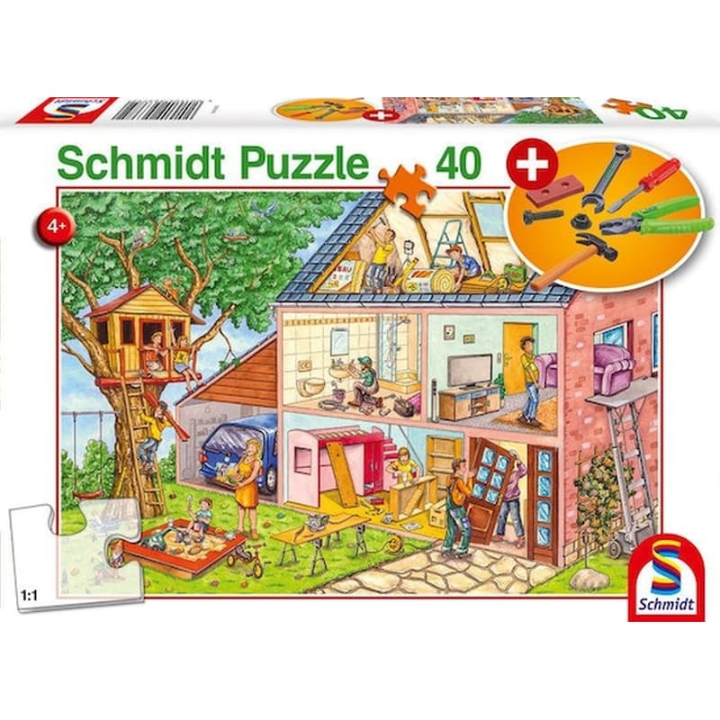 SCHMIDT SPIELE Παζλ Schmidt Spiele 56375 Busy Workmen (40 Κομμάτια)