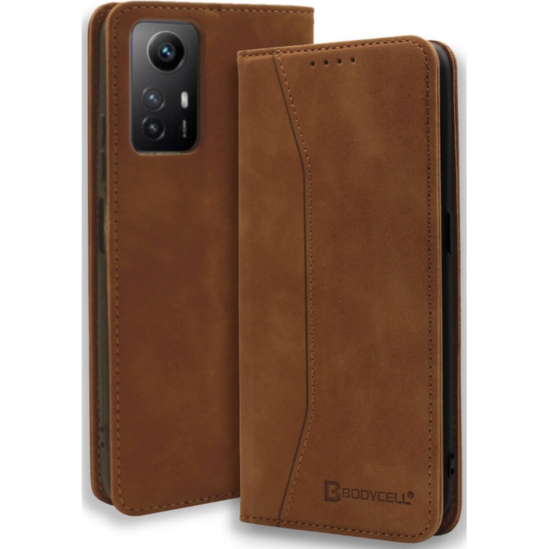 Θήκη Πορτοφόλι Xiaomi Redmi Note 12S - Bodycell - Καφέ