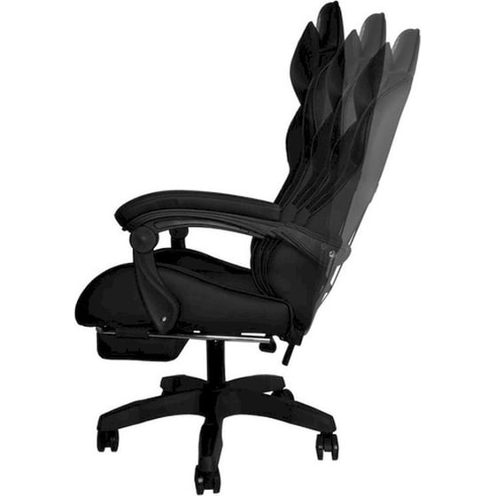 Καρέκλα Gaming Malatec 24243 με Υποπόδιο από Οικολογικό Δέρμα - Μαύρη image 4