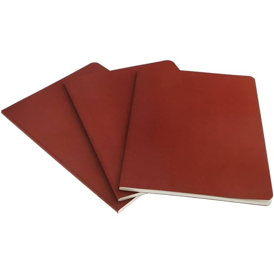 Σετ 3 Σημειωματάριο Moleskine Plain Cahier XL Κόκκινο (1 Τεμάχιο) image 2