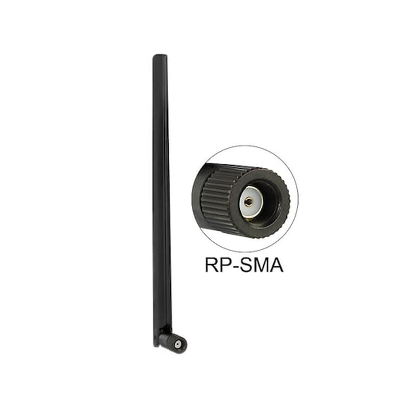 Εσωτερική Κεραία Δικτύου Delock Rp-sma 3-6dbi Black