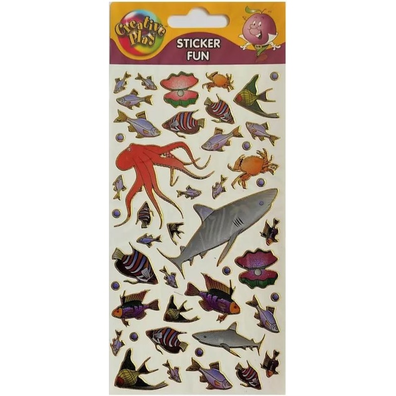 Σετ Αυτοκόλλητα Laser Glitter Undersea World