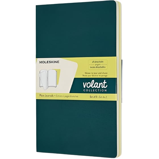 Σημειωματάριο Moleskine Plain Πράσινο Large (2 Τεμάχια) image 0