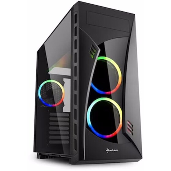 Κουτί Desktop Sharkoon Night Shark Midi ATX Tower - Μαύρο image 0