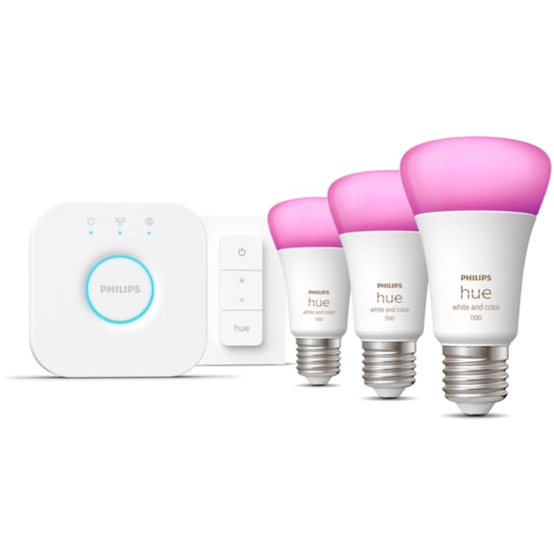 PHILIPS LIGHTING Έξυπνη Λάμπα Philips Hue Ambiance Starter Kit 9W E27 3 Τμχ - Λευκό Πολύχρωμο