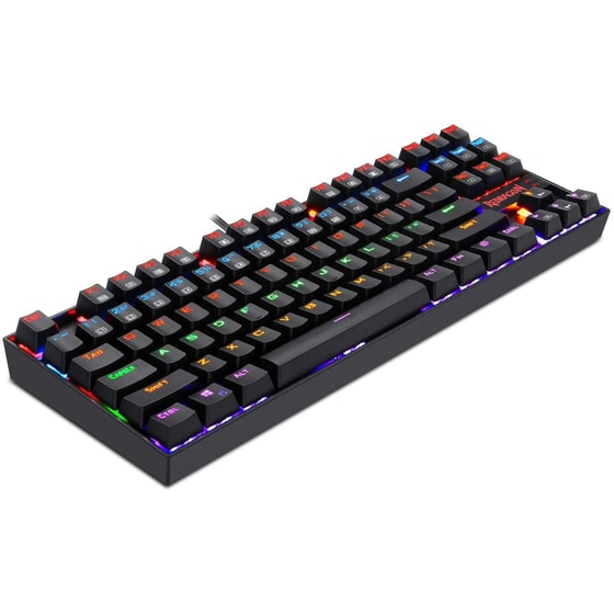 Redragon Kumara K552 Gaming Ενσύρματο Μηχανικό Πληκτρολόγιο RGB Black (US) image 1