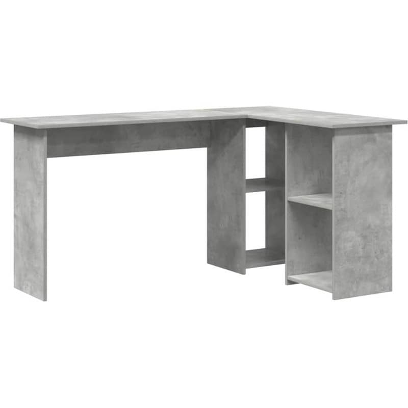 Γραφείο VidaXL από Επεξεργασμένο Ξύλο 142x102x73 cm - Γκρι Σκυροδέματος