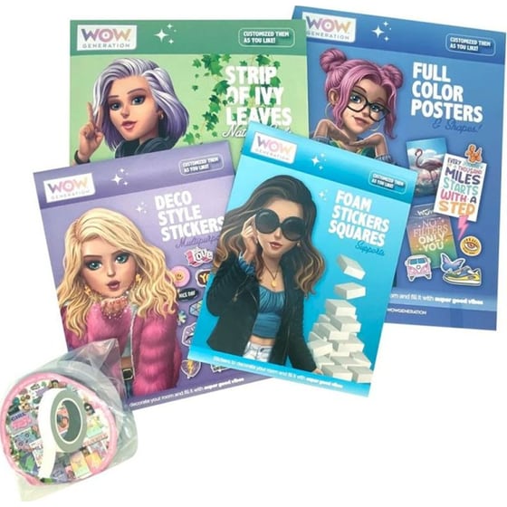 WOW Generation Παιδικό Σετ Αυτοκόλλητα Διακόσμησης Δωματίου Deco Wall All in One image 1