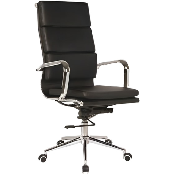 Διευθυντική Καρέκλα Γραφείου 24Mall BF4800 από Τεχνητό Δέρμα - Μαύρη image 0