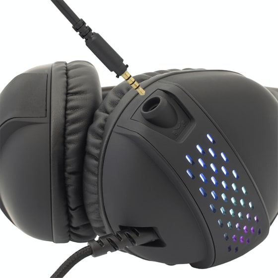 White Shark Ox Gaming Ενσύρματα Ακουστικά 3.5mm/USB με RGB Φωτισμό Μαύρα image 3