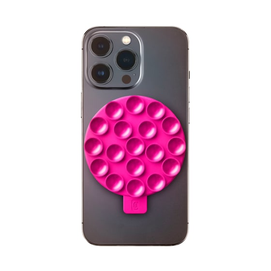 Στήριγμα Cellular Line Bubble Double Suction Cup - Pink image 2