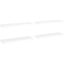 Ράφια Τοίχου VidaXL από Κυψελωτό MDF 80x23.5 cm 4 Τμχ - Λευκό